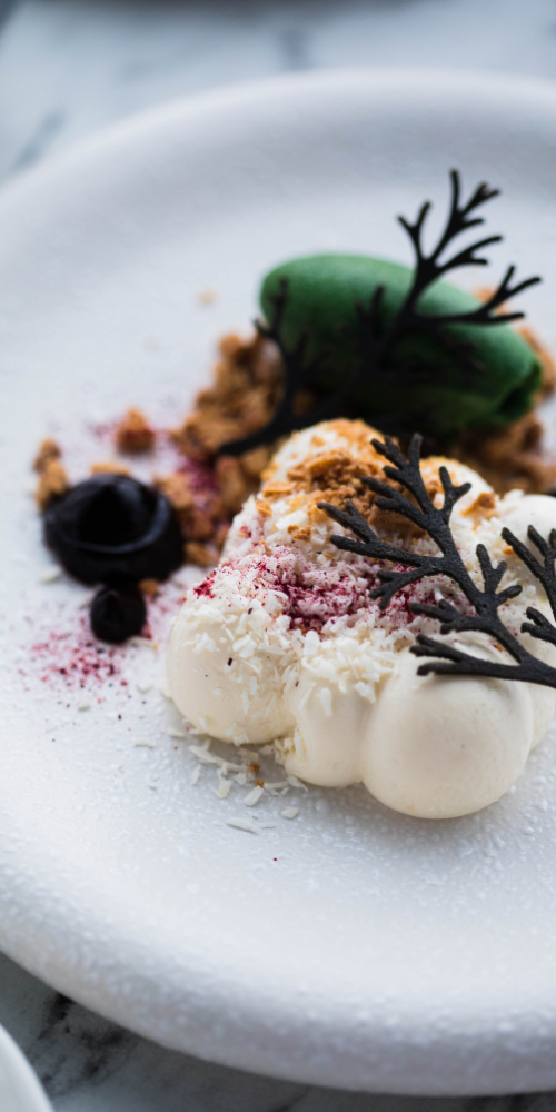 Wrapped wraps on elegant plate